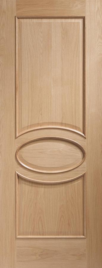Calabria Internal Oak Door with Raised Mouldings (un-finished)