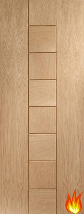 Messina Internal Oak Fire Door (un-finished) FD30
