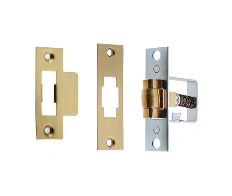 Heavy Duty Adjustable Rollerbolt Catch (brass roller)