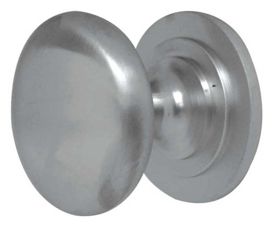 Traditional Cupboard Knob - Satin Chrome