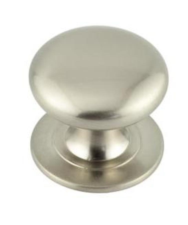 Traditional Cupboard Knob - Satin Nickel