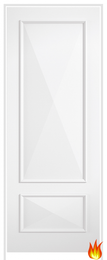 Knightsbridge Primed Plus White Prehung Internal Fire Door (FD30)