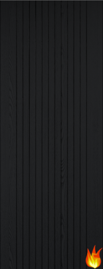 Sydney Black Laminate Internal Fire Door (FD30)