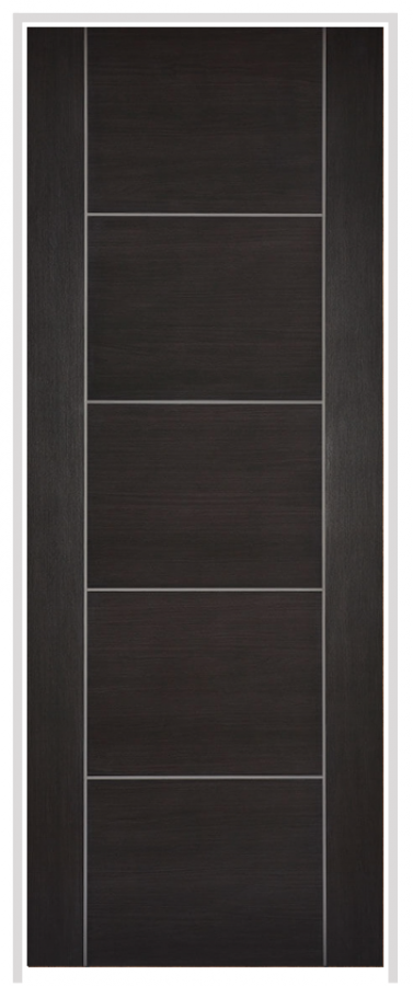 Vancouver Laminate Dark Grey Prehung Internal Door