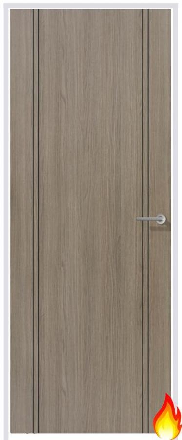Monaco Light Grey Laminate Prehung Internal Fire Door
