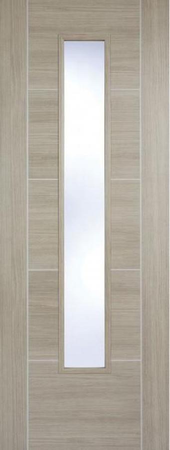 Vancouver Laminate Light Grey Glazed Internal Door