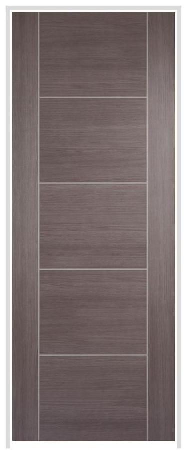 Vancouver Laminate Medium Grey Prehung Internal Door