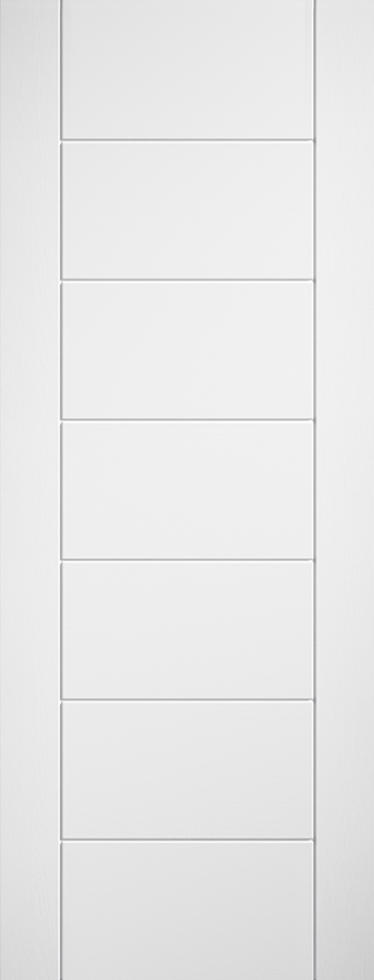 Linear 7P Pre-Finished White Internal Fire Door