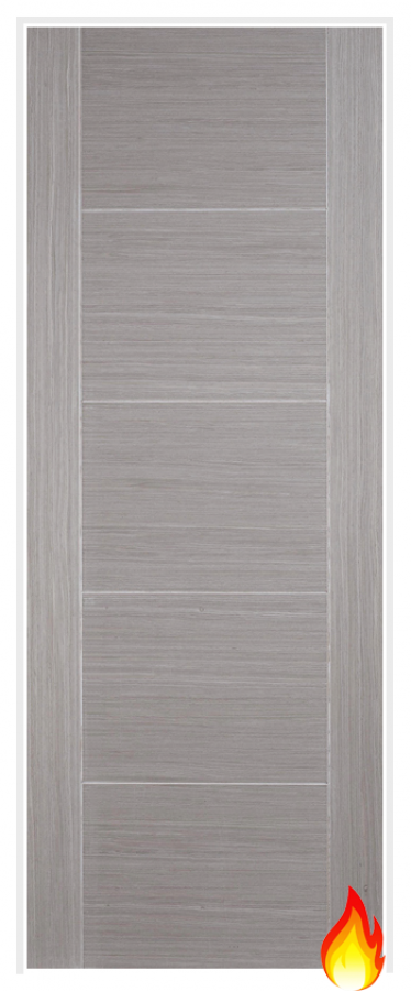 Vancouver Light Grey Prehung Internal Fire Door