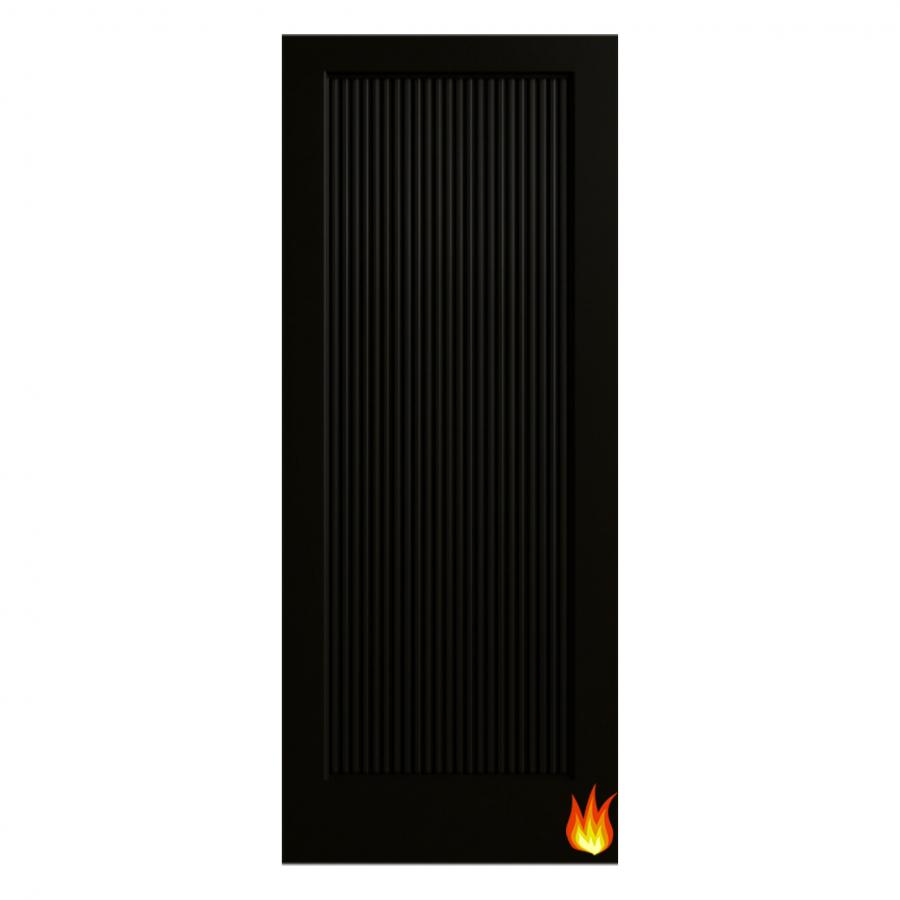 Ravenna Black Pre-Finished Internal Fire Door