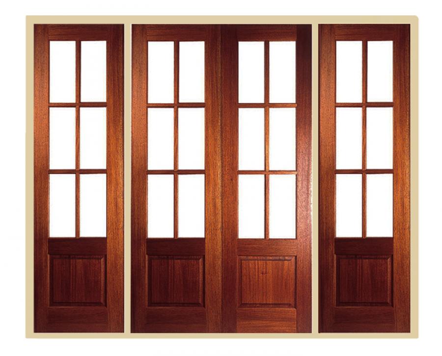 Hampstead External Hardwood French Doors with Sidelights