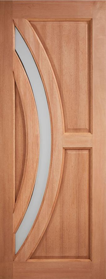 Harrow Frosted Glazed External Hardwood Door