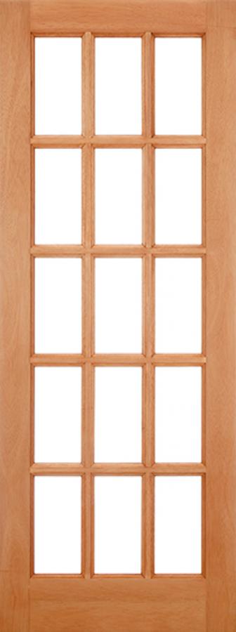 SA 15 Light Clear Double Glazed External Hardwood Door