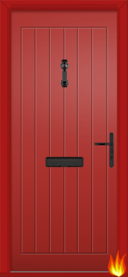 Newstead External Apartment Entrance Composite PreHung Fire Door (FD30)