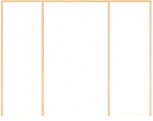 Oak Easi-Frame (room divider) for Single or Double doors