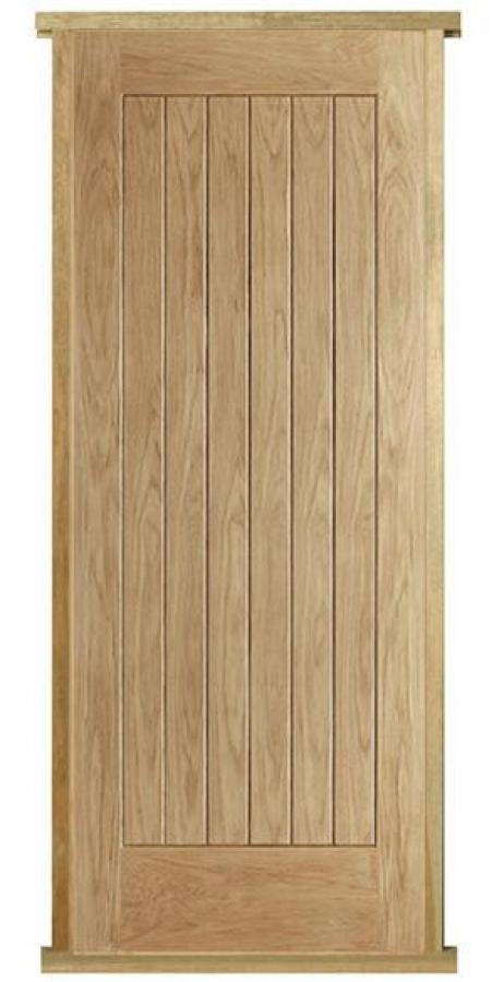 External Oak Norfolk Pre-hung Door Set