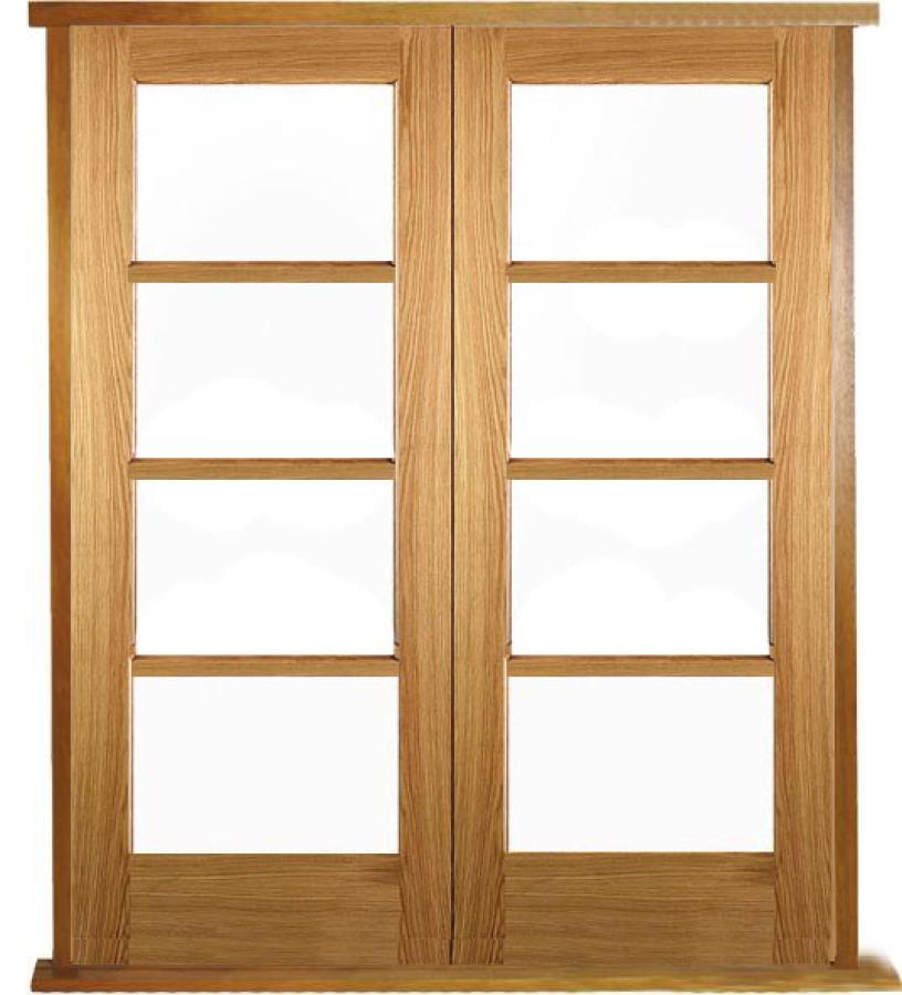 Pattern 70 Prehung Bespoke Solid Oak Double Doors