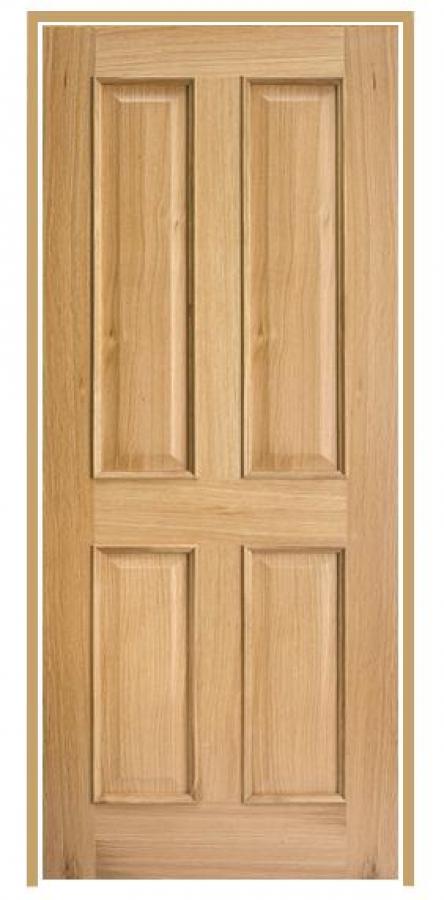 Regency 4 RM2S Panel Internal Oak Prehung Door (un-finished)
