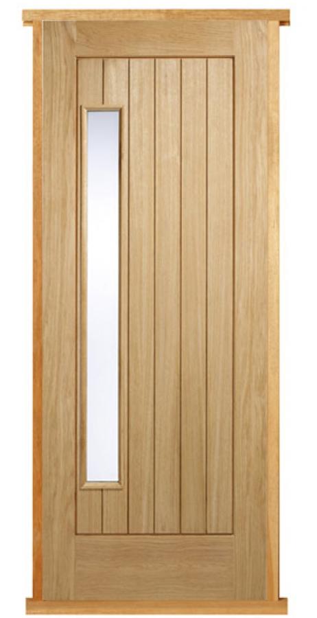 Oak Newbury (with Obscure Glass) Pre-hung Door Set