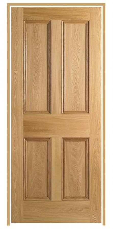 Nostalgia 4 Panel Internal Oak Prehung Door (un-finished)
