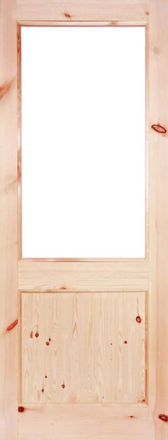 2XG 1 Panel Redwood External Door (unglazed)