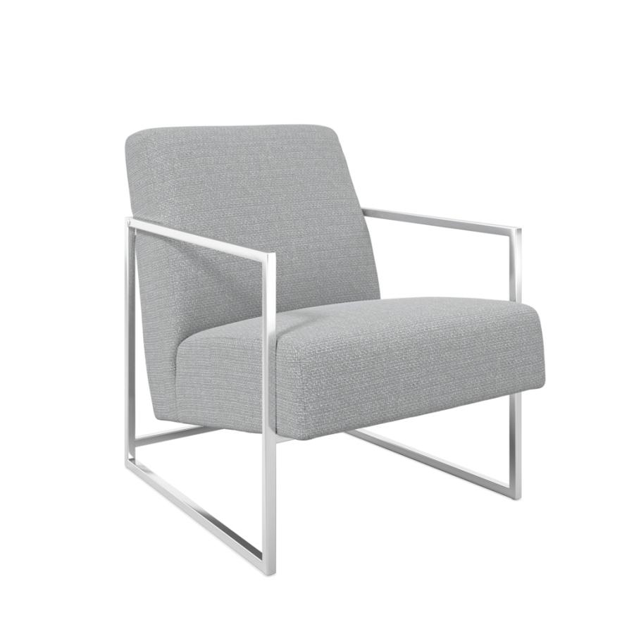 Ritz Dove Grey and Silver Chair