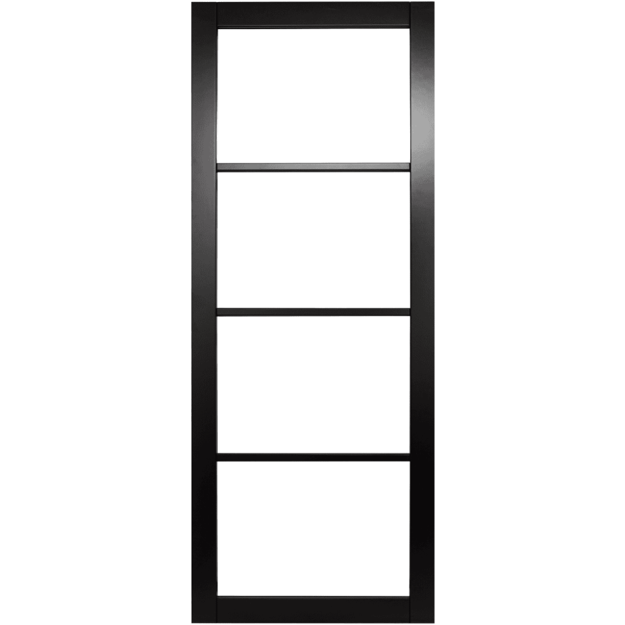 Rome 4-Light Black Internal Door (pre-finished)