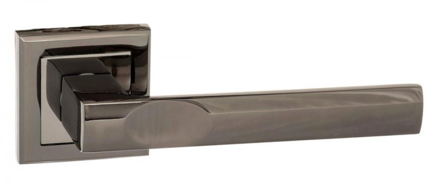 Kansas Lever Handle on Rose - Black Nickel