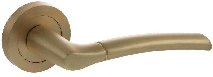 Indiana Designer Lever on Rose - Satin Brass (and more)
