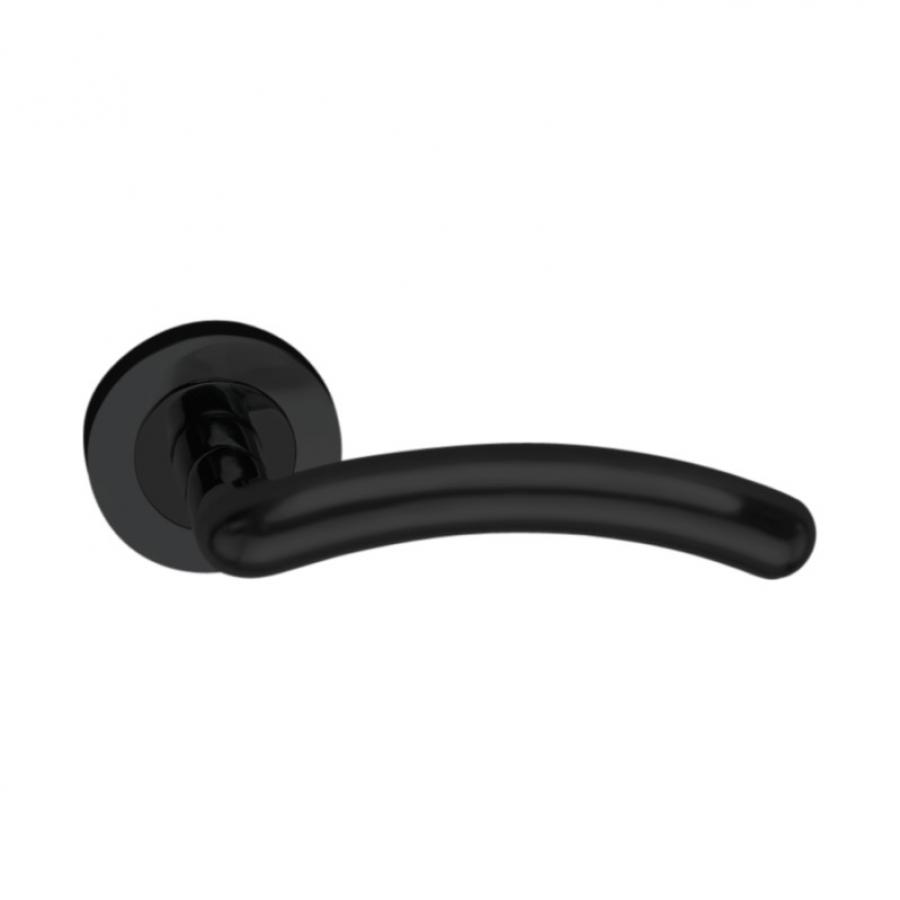 Taurus Matt Black Designer Lever on Rose