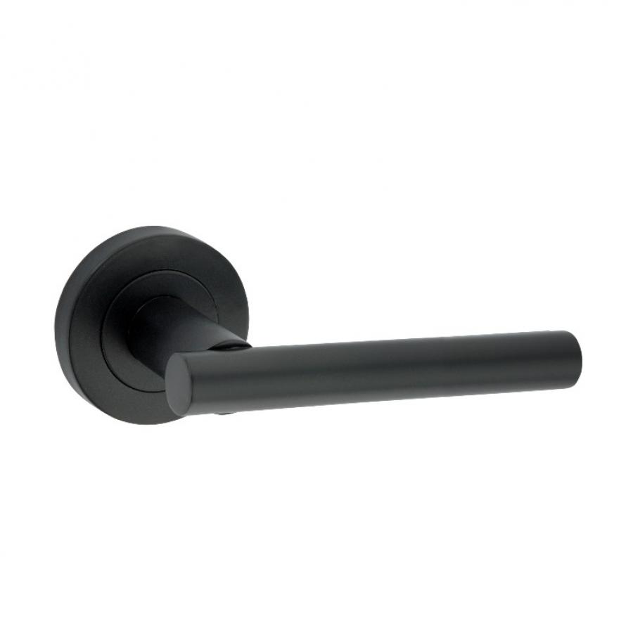 Jura Matt Black Designer Lever on Rose