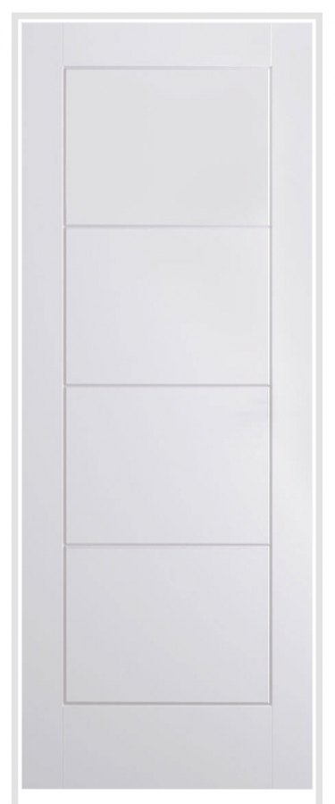 Ladder Smooth (hollow core) Primed White Prehung Internal Door