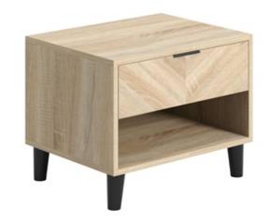 Stockholm Chevron Bedside Cabinet