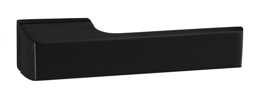 Tupai Rapido Retaline Panela Matt Black Lever Handle on Rectangular Rose
