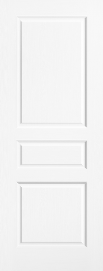Texture 3 Panel White Primed Internal Door