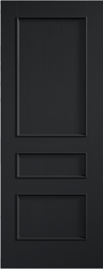 Toledo 3 Panel Charcoal Black Internal Door (pre-finished)