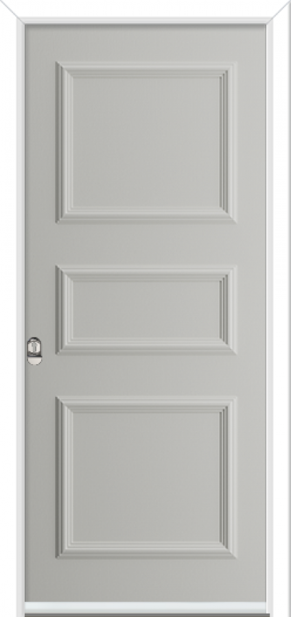 Verdant 3 Panel Timber-Like Prehung Composite Door (pre-finished)