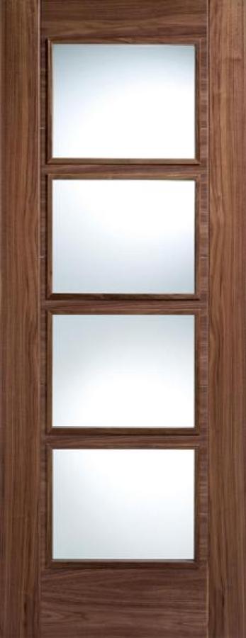 Vancouver Glazed Internal Walnut Door (pre-finished)