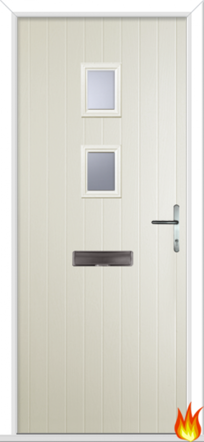 Wellow 2 External Apartment Entrance Composite PreHung Fire Door (FD30)