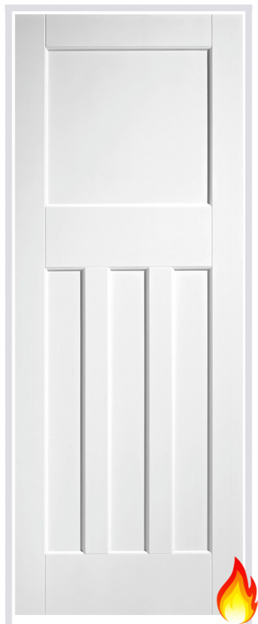 DX 30' Style Primed White Prehung Internal Fire Door (FD30)