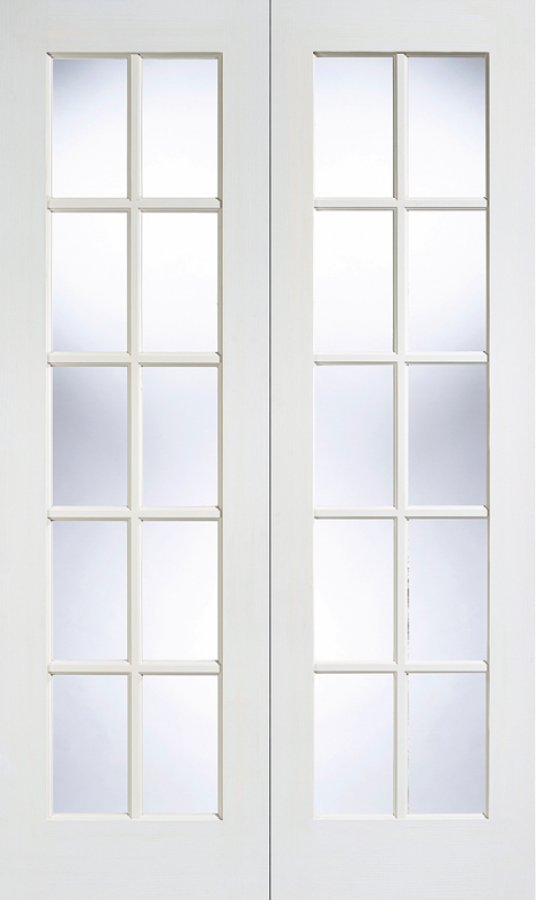 White Primed GTPSA double door