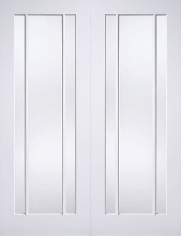 Lincoln White Primed Internal Door Pair