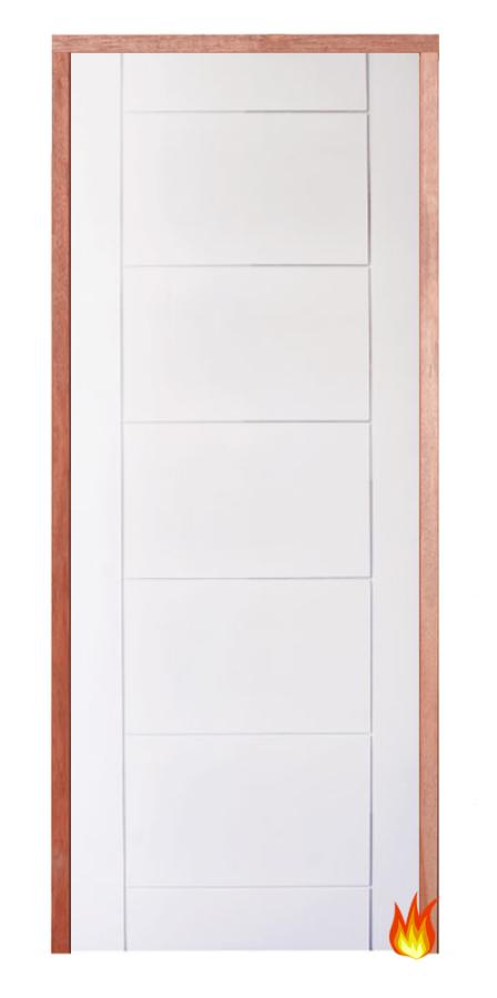 Apollo White Primed PAS 24 Fire-Resistant Flat Entrance Door Set
