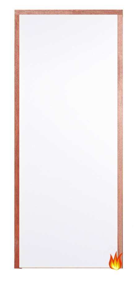 Flush White Primed PAS 24 Fire-Resistant Flat Entrance Door Set