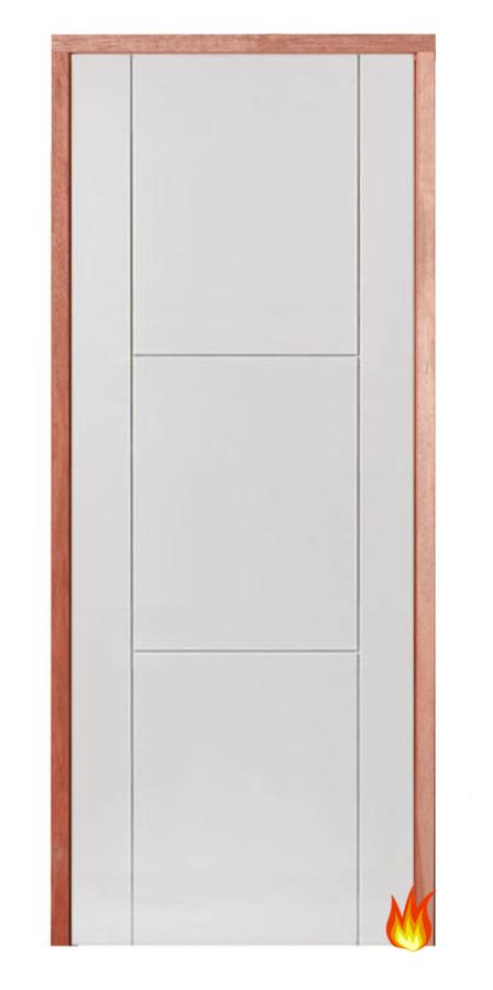 Mistral White Primed PAS 24 Fire-Resistant Flat Entrance Door Set