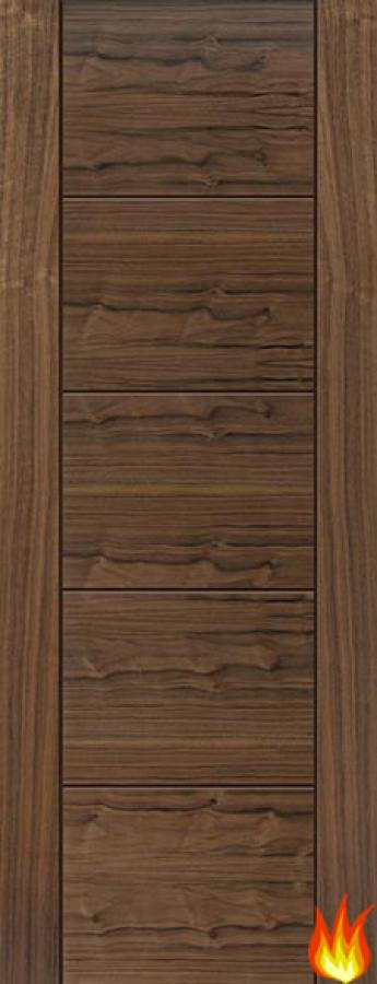 Tigris Internal Walnut Fire Door (pre-finished)