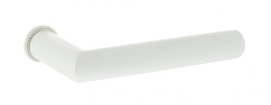 5S Line Covela Designer Lever on Concealed Rose - White