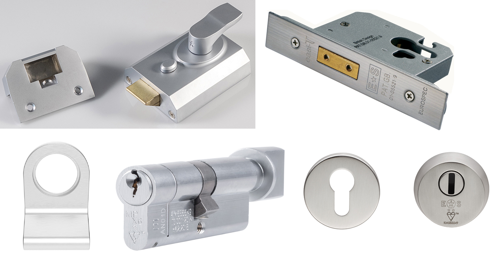 Night Latch/Euro Deadlock - Keyed Alike 3* Security Rating