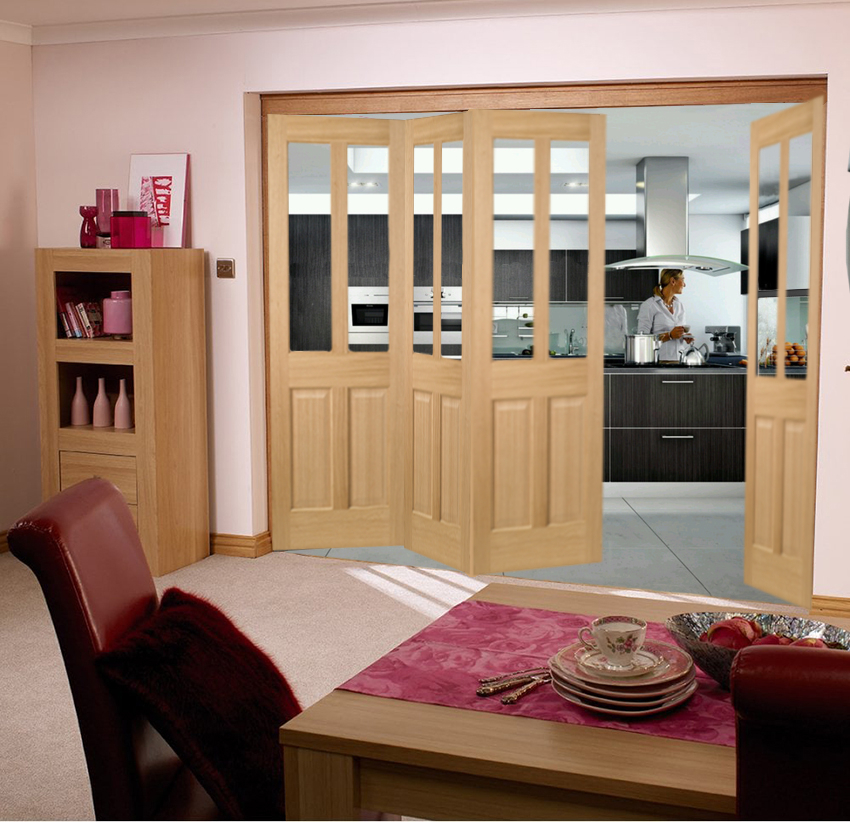 Roomfold Richmond Oak Internal Folding Sliding Doors