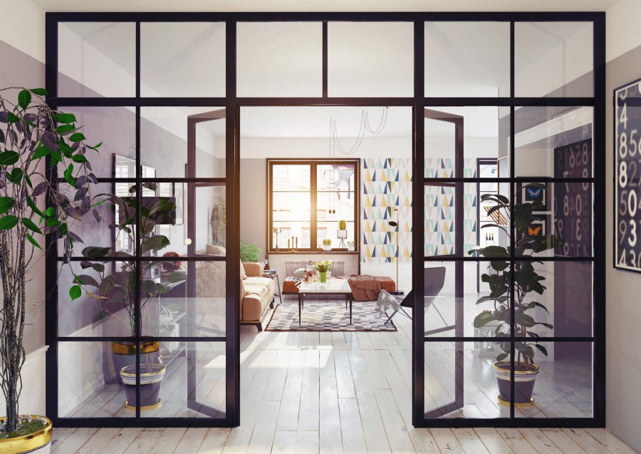 RK-05 Steel Room Divider (made to measure)